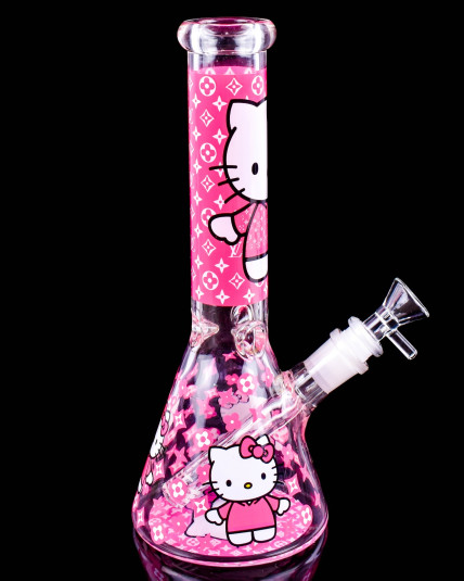 Luxury Louis Fashion x Cute Kitty Beaker Bong