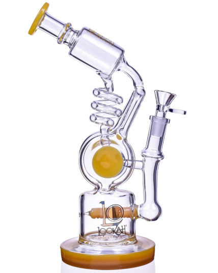 Smoker's Gun - Lookah® - 12" Coil To Inline Perc Bong