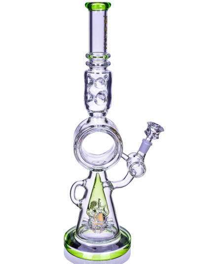 Lord Of Space Stone - Lookah® - 21" Donut Recycler Domed Sprinkler Perc Bong