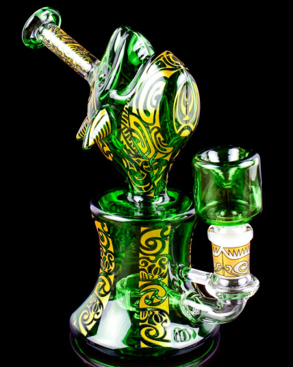 Ancient Reptilian Relic Bong - Green