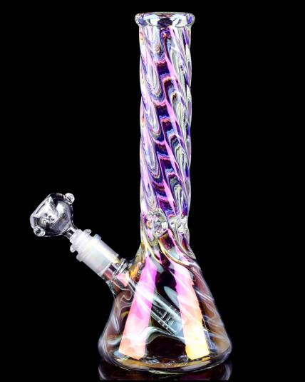 Baby Smoker's Tornado - 12" Chameleon Thick Heavy Beaker Base Bong 