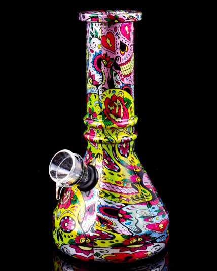 Metallic Print Mini Beaker Bong