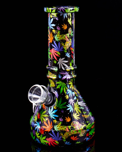 Metallic Print Mini Beaker Bong