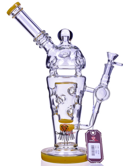 SmokeCup Trophy - ChillGlass - 13" Royalty Cone Sprinkler Perc Bong 
