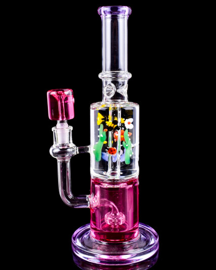 Buzzed Blossoms Showerhead Perc Glycerin Bong