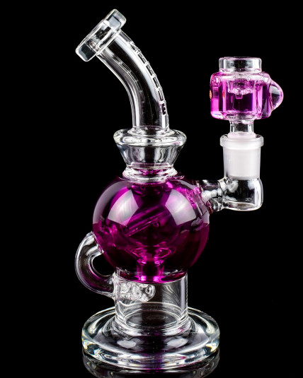 Krave Glass Glycerin Recycler Bong - Purple