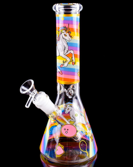 Rainbow Unicorn Beaker Bong