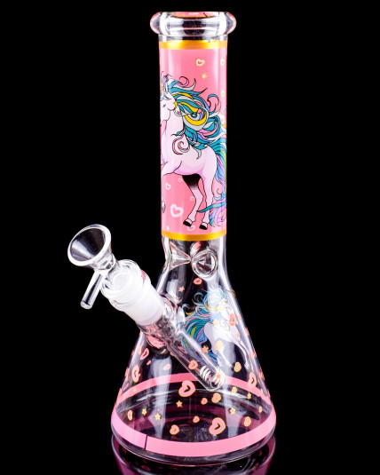 Magical Hearts Unicorn Beaker Bong