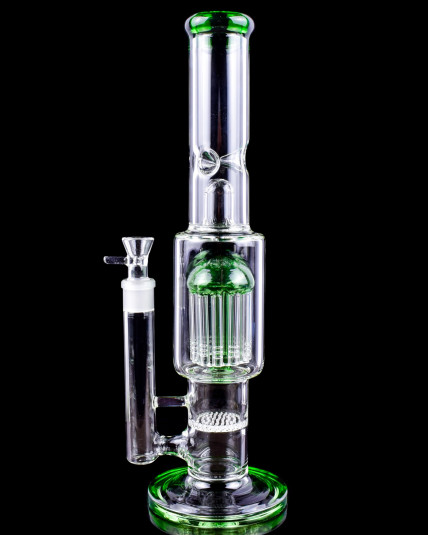 Rocket Pod - 15" Straight Tree to Honeycomb Perc Bong