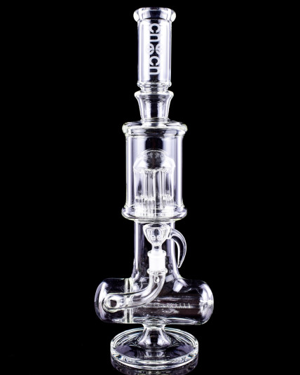 Cheech Glass - 18″ Inline Water Pipe with Tree Perk