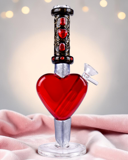 Crimson Blade Heart Bong