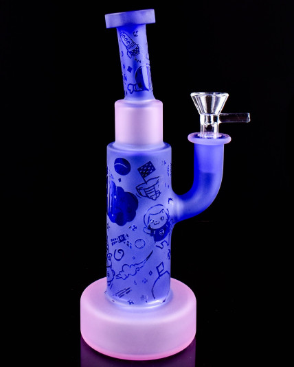 Nebula Dreams Sandblasted Bong
