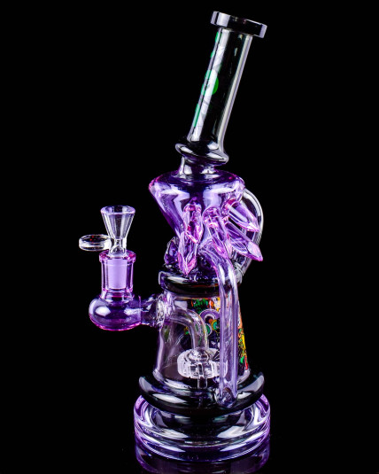 Cheech Glass - Powerhouse Crystal Shard Recycler Bong - Purple