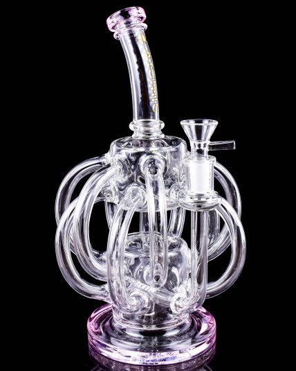 Atomic Glass - 10" Vortex Octopus Recycler Bong