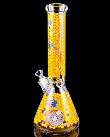 14" Rick & Morty Beaker Bong  - Yellow