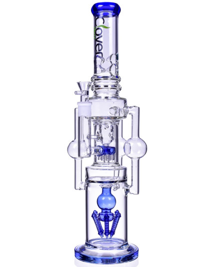 Wicked Twister - Clover Glass - 20" Triple Arm Ball Chamber w/ Sprinkler Perc Bong