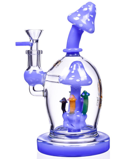 The Toadstool - 9" Lookah® Mushroom Bong Glass Water Pipe