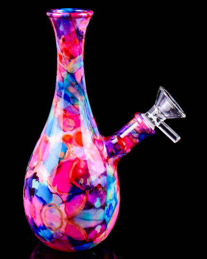 Ethereal Flow Marble Vase Bong - Pink