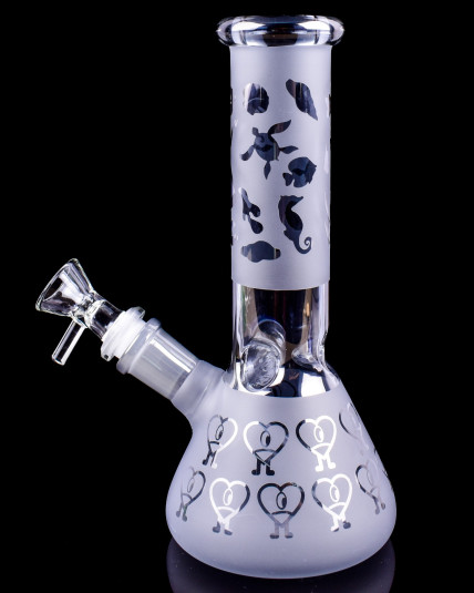 Ariel Frost Electroplated Beaker Base Bong
