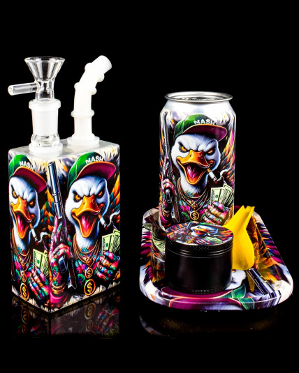 Gangsta Duck Juice Box Bong Set