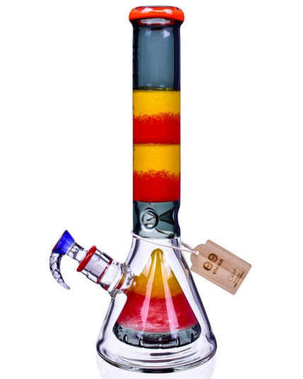 Cheech™ Glass - 12" Sandblasted Beaker in Beaker Bong