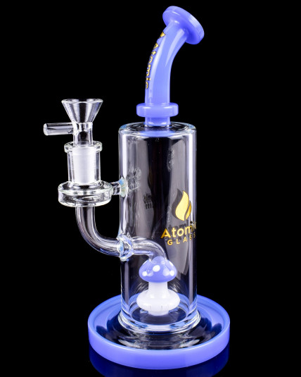 Mystic Shroom - Atomic Glass - Showerhead Perc Mushroom Bong/Dab Rig
