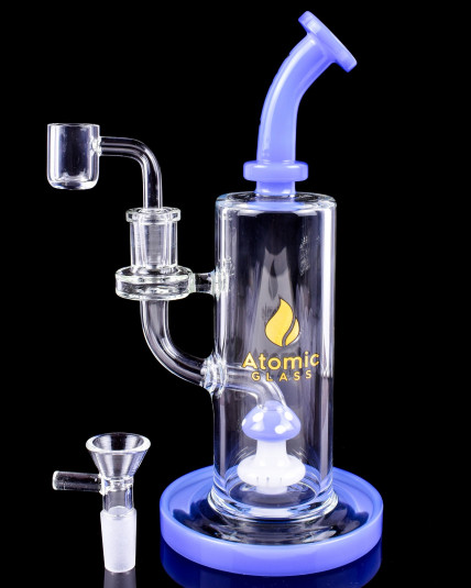 Mystic Shroom - Atomic Glass - Showerhead Perc Mushroom Bong/Dab Rig