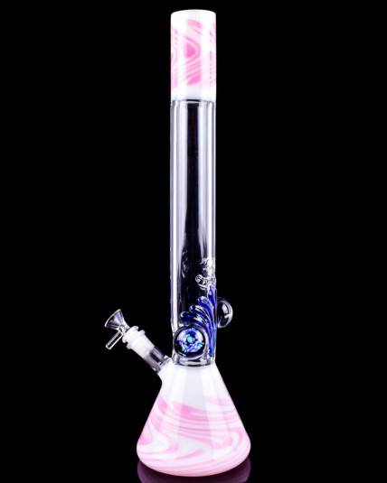 Galactic Petal Nebula 20" Beaker Bong - Pink