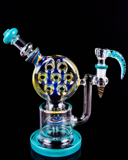 Crimson Seven Shooter Revolver Bong