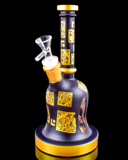 Gold Navy Electroplated Bong