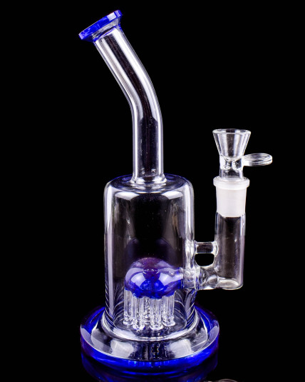 Sapphire Storm Tree Perc Bong | Limited Drop