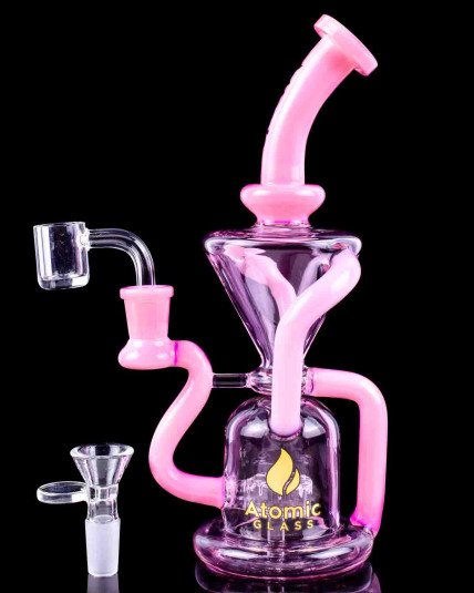 Zenith Twist - Atomic Glass - Triple Arm Recycler Bong / Dab Rig