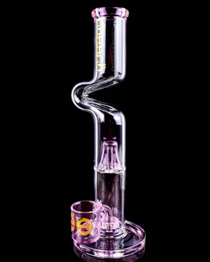 Cheech Glass - Zong Puffco Proxy Twist Bong - Pink