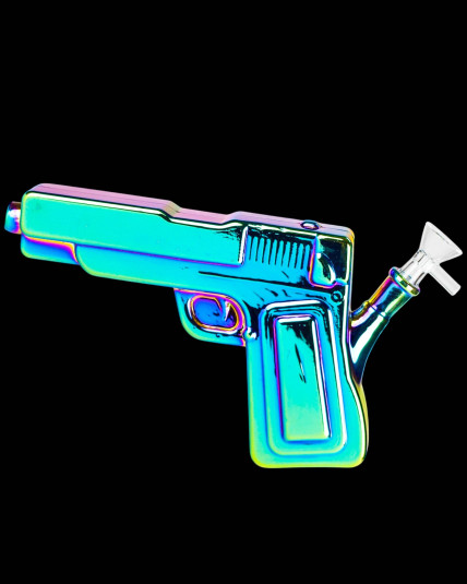 Iridescent Pistol Bong
