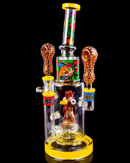 Cheech Glass – Fried Chicken Wings Bong w/ 2 Glass Hand Pipes