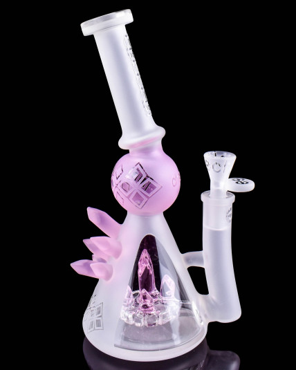 Cheech Glass - Ice Wizard's Crystal Shard Beaker Bong - Pink