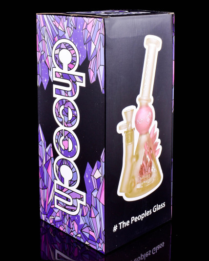 Cheech Glass - Ice Wizard's Crystal Shard Beaker Bong - Pink