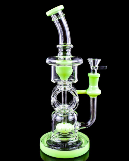 Royal Ripple - Atomic Glass - 11" Spherical Chamber Recycler Bong