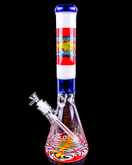 The Specter - 16" Super Thick WigWag Tube Beaker Bong