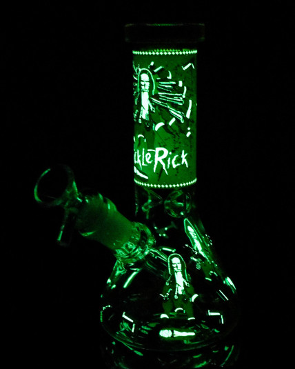 Multiverse Mayhem - Rick & Morty Glow In The Dark Mini Beaker Bong