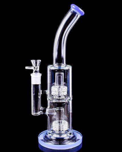 Prism Cyclone - 14" Double Matrix Perc Bong