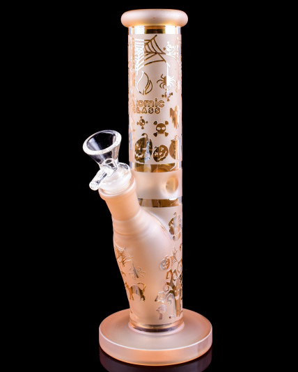 Atomic Glass - Halloween Mania Straight Tube Bong