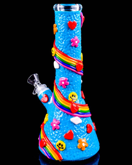 Rainbow Giggles Beaker Bong