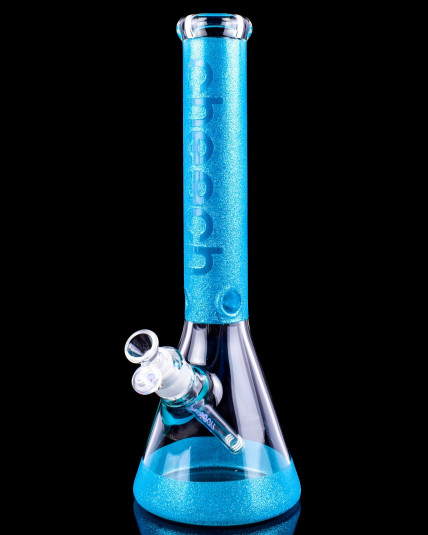 Cheech Glass - 15" Sparkle of My Life Beaker Bong - Blue