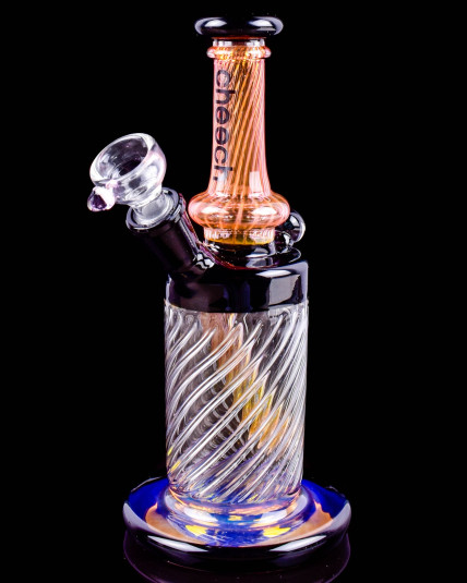 Cheech Glass - 8” Cheech Hypnotic Fumed Bong/Dab Rig - Pink