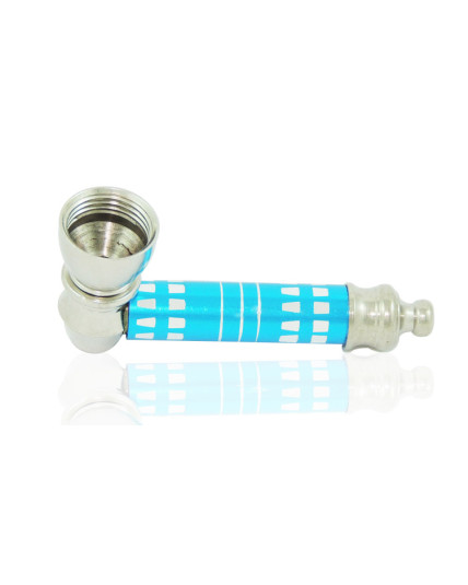 Metal pipe Aqua with Lid..