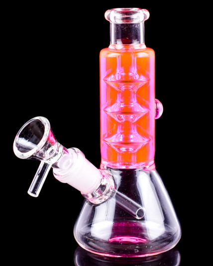 Haze Froster - Mini Freezable Glycerin Beaker Bong  - Pink