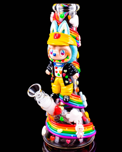 Babalu Hearts 4U Glow In The Dark Beaker Bong
