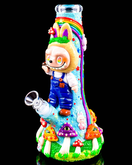 Trippy Bunny Glow In The Dark Beaker Bong
