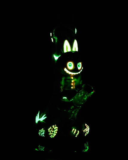 Lumubu On Da Beach Glow In The Dark Beaker Bong